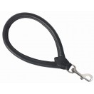  Super Soft Rolled Leather Hand Holder Loop lead : Overall Length is 25 cm (10") Thickness 10 mm   : Black 